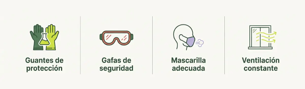 normas basicas de seguridad haciendo jabones