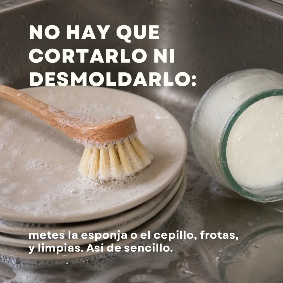 hacer jabón para lavar platos